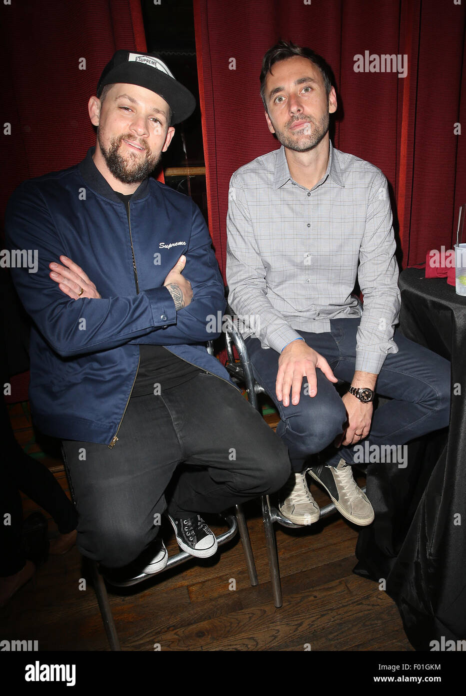 The Imagine Ball presented by John Terzian & Randall Kaplan benefiting Imagine LA - Inside  Featuring: Joel Madden, Guest Where: West Hollywood, California, United States When: 04 Jun 2015 Stock Photo