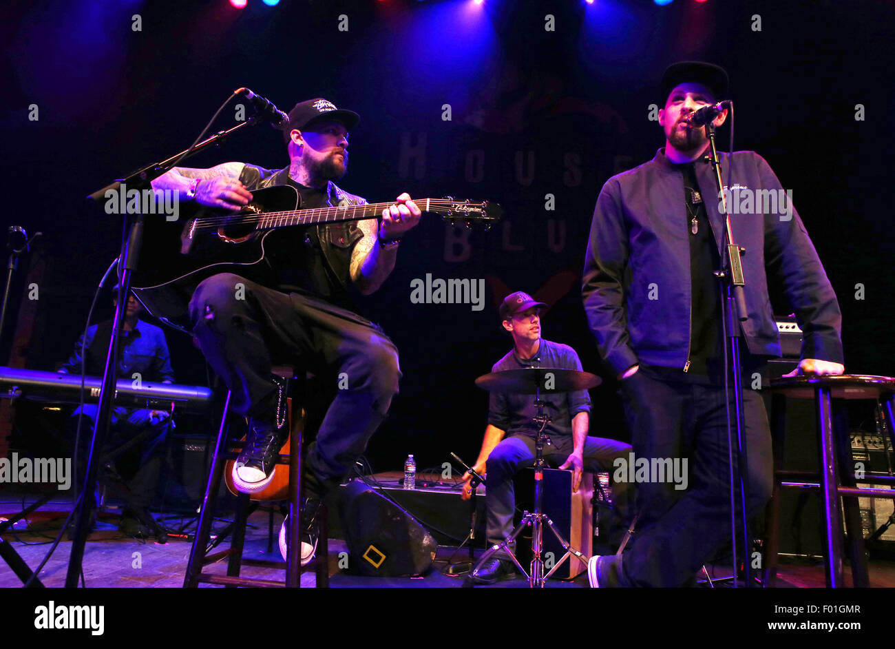 The Imagine Ball presented by John Terzian & Randall Kaplan benefiting Imagine LA - Inside  Featuring: Benji Madden, Joel Madden Where: West Hollywood, California, United States When: 04 Jun 2015 Stock Photo