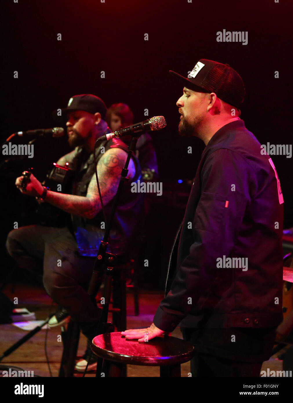 The Imagine Ball presented by John Terzian & Randall Kaplan benefiting Imagine LA - Inside  Featuring: Benji Madden, Joel Madden Where: West Hollywood, California, United States When: 04 Jun 2015 Stock Photo