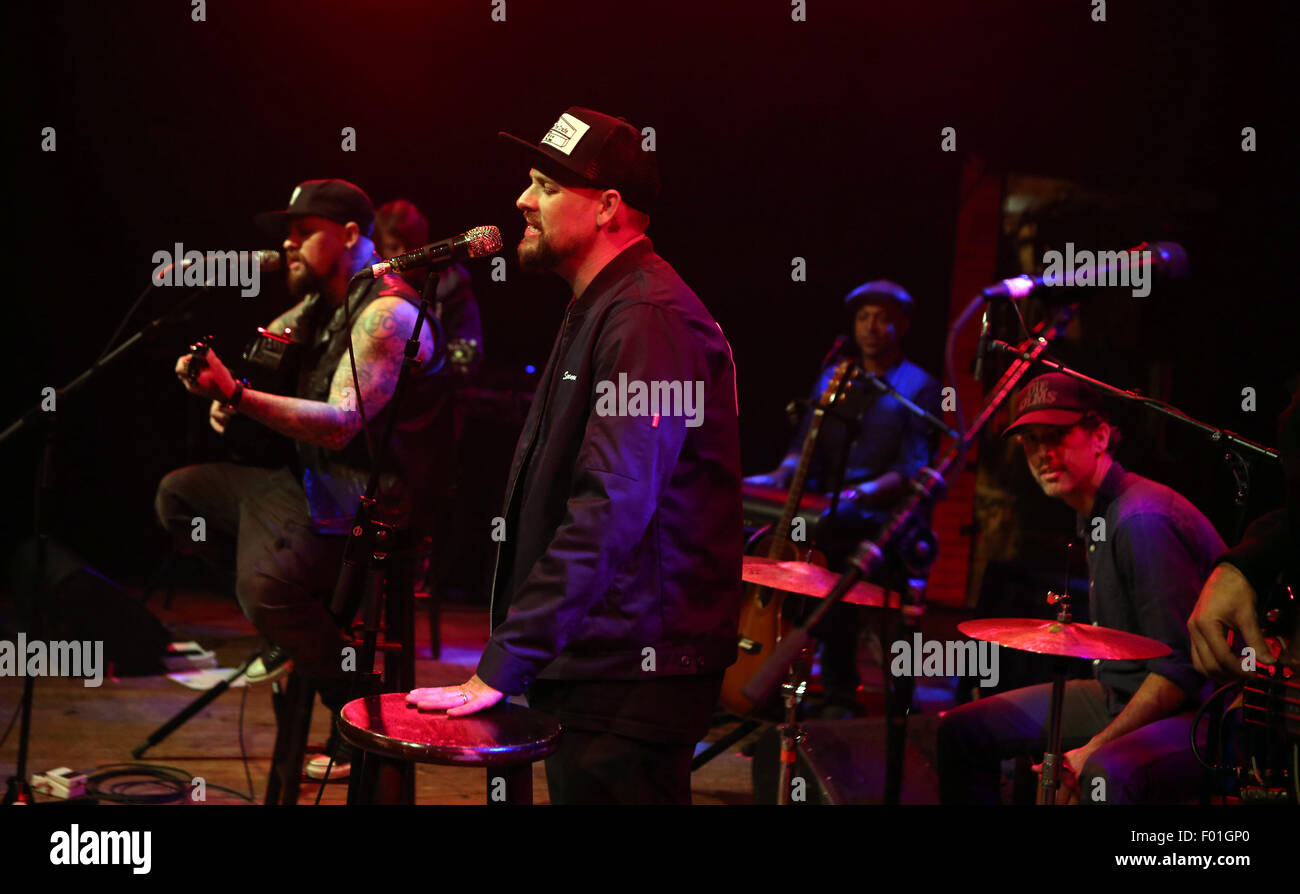 The Imagine Ball presented by John Terzian & Randall Kaplan benefiting Imagine LA - Inside  Featuring: Benji Madden, Joel Madden Where: West Hollywood, California, United States When: 04 Jun 2015 Stock Photo