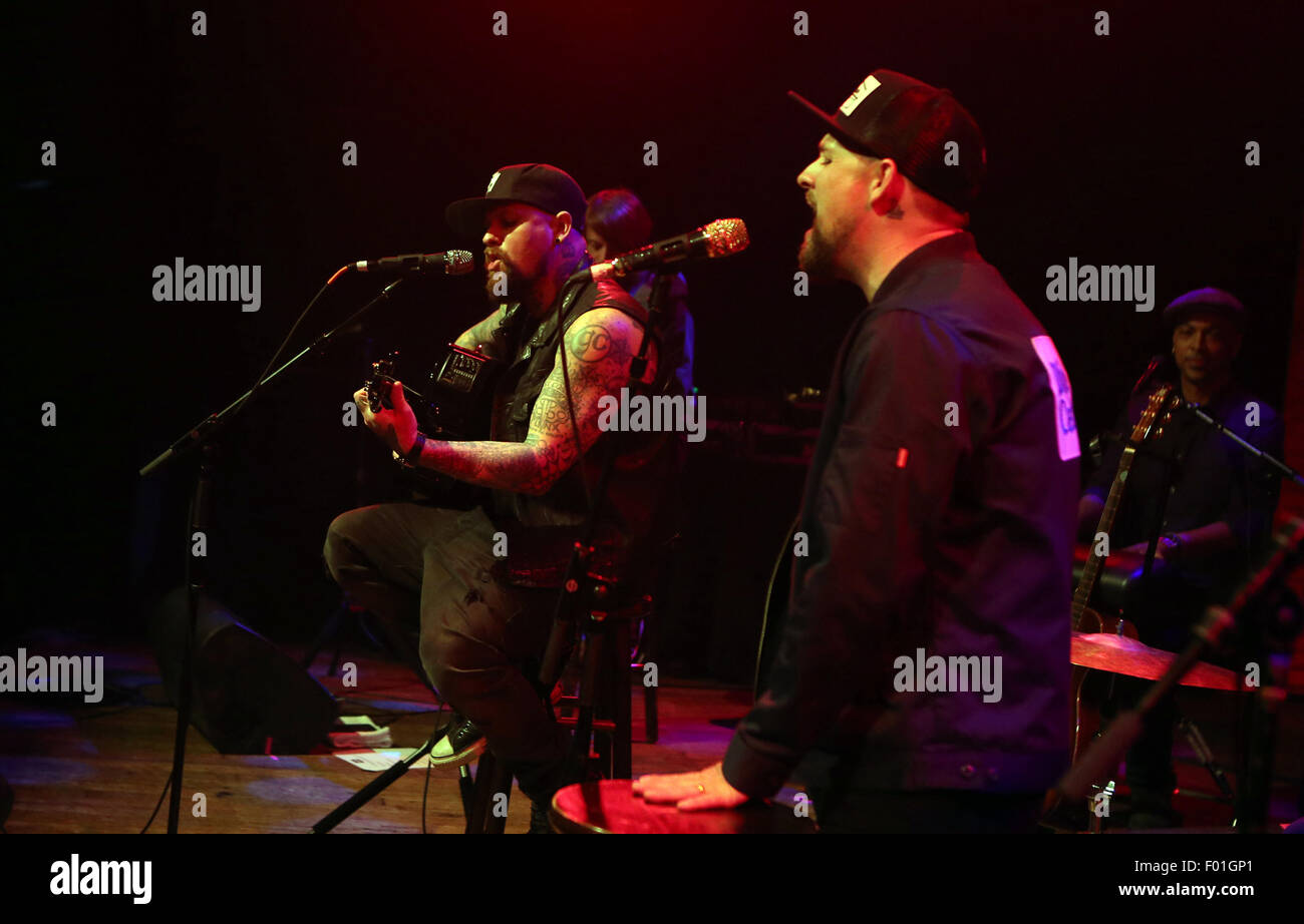 The Imagine Ball presented by John Terzian & Randall Kaplan benefiting Imagine LA - Inside  Featuring: Benji Madden, Joel Madden Where: West Hollywood, California, United States When: 04 Jun 2015 Stock Photo