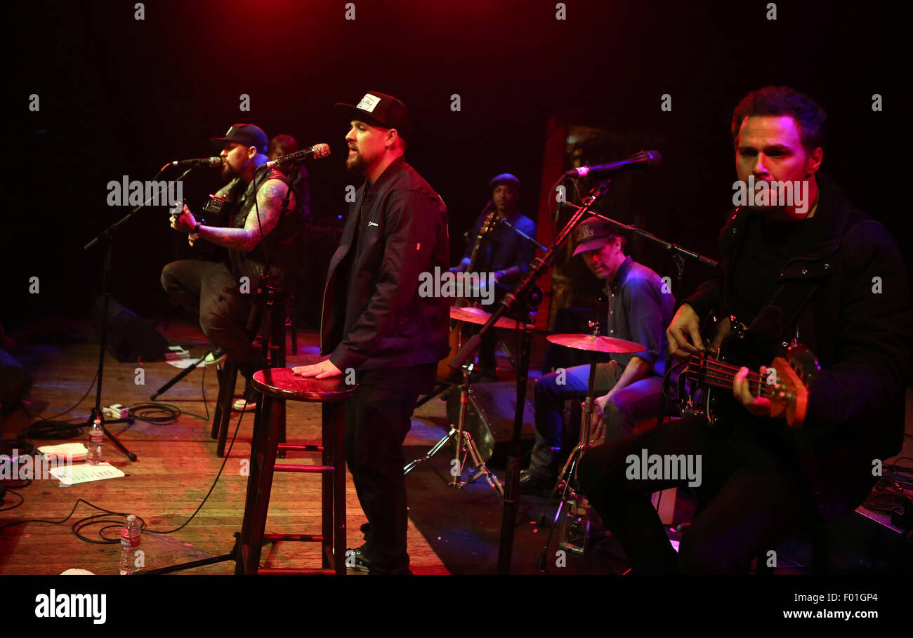 The Imagine Ball presented by John Terzian & Randall Kaplan benefiting Imagine LA - Inside  Featuring: Benji Madden, Joel Madden Where: West Hollywood, California, United States When: 04 Jun 2015 Stock Photo