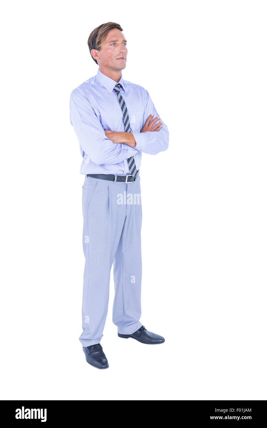 Mature handsome businessman using Cut Out Stock Images & Pictures - Alamy