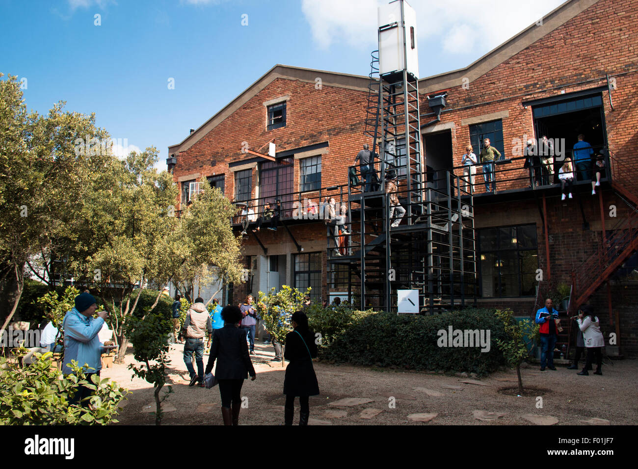 Inside Arts on Main in Maboneng Stock Photo