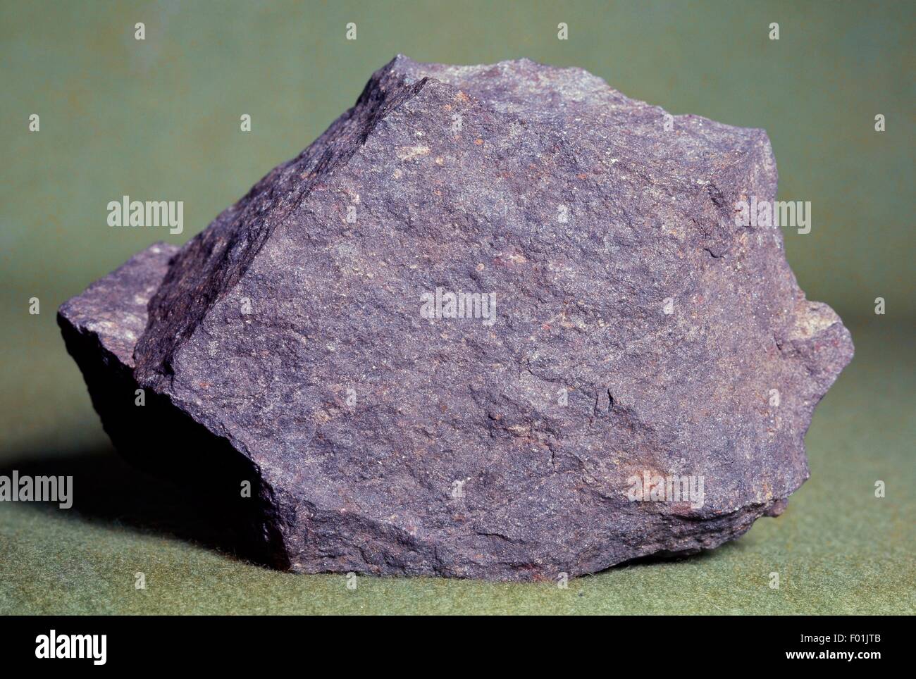 Emery or Hercynite, oxide. Stock Photo