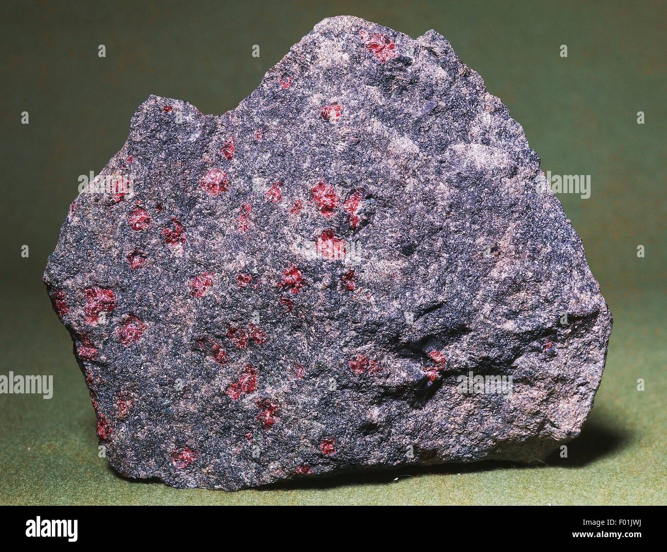 Peridotite, igneous rock. Stock Photo