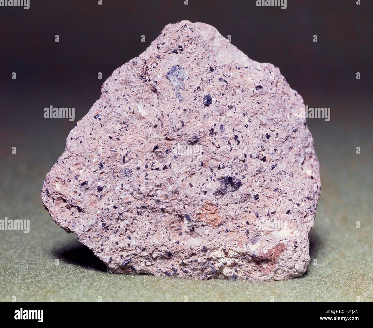 Tuff, pyroclastic sedimentary rock. Stock Photo