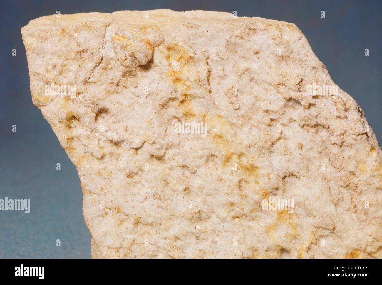 Dolostone or Dolomite rock, carbonate. Stock Photo