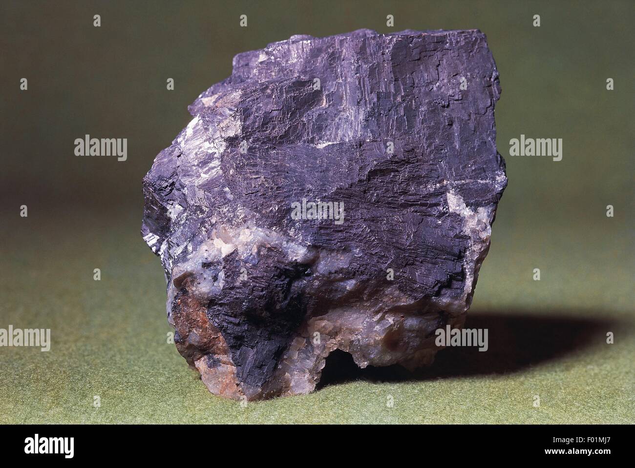 Minerals: Galena (Lead Sulfide) Stock Photo
