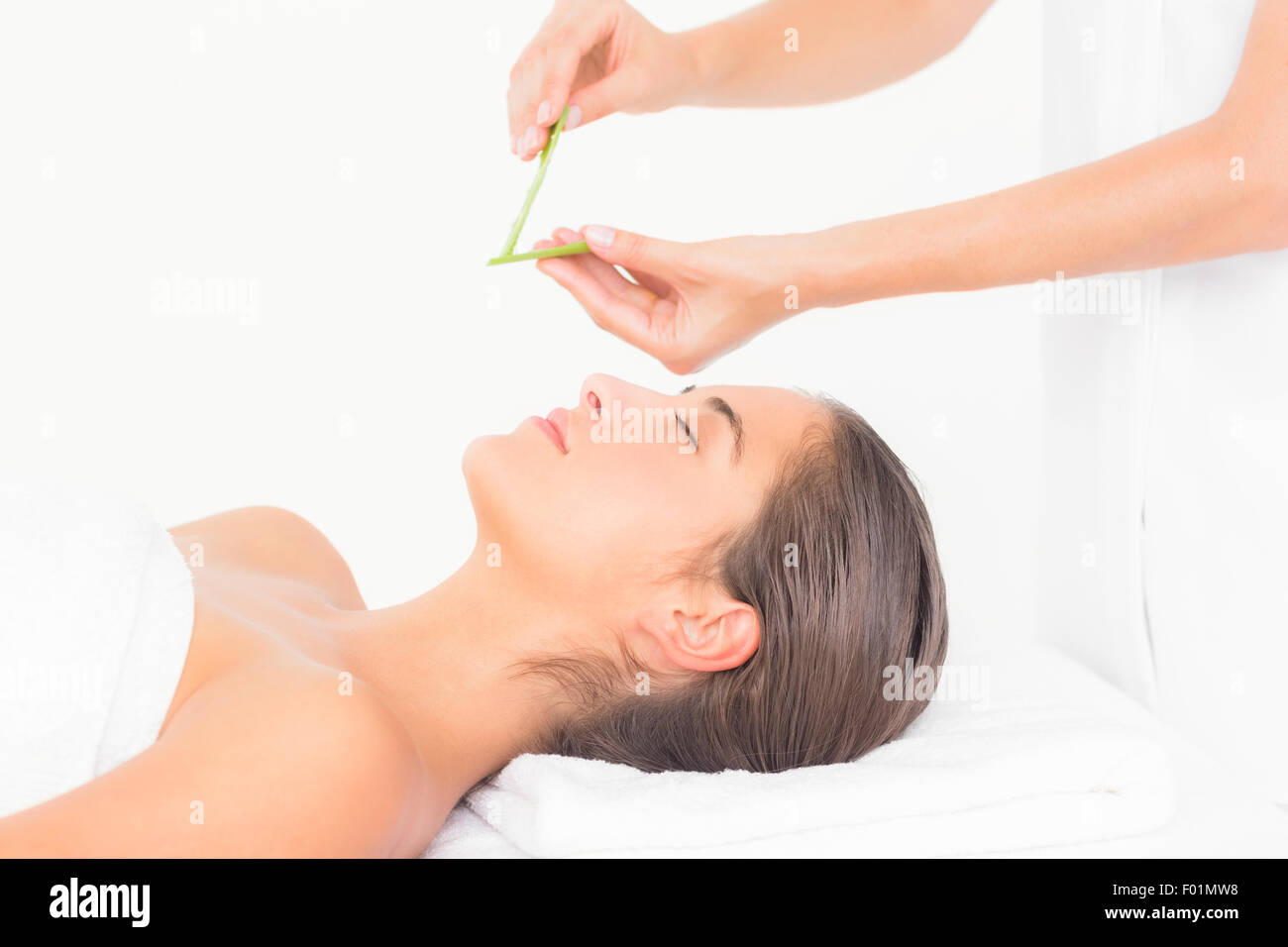 woman who practice natural medicine Stock Photo