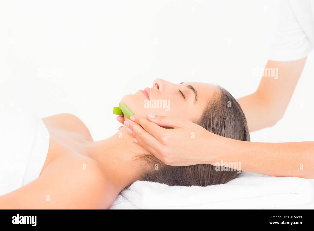 woman who practice natural medicine Stock Photo