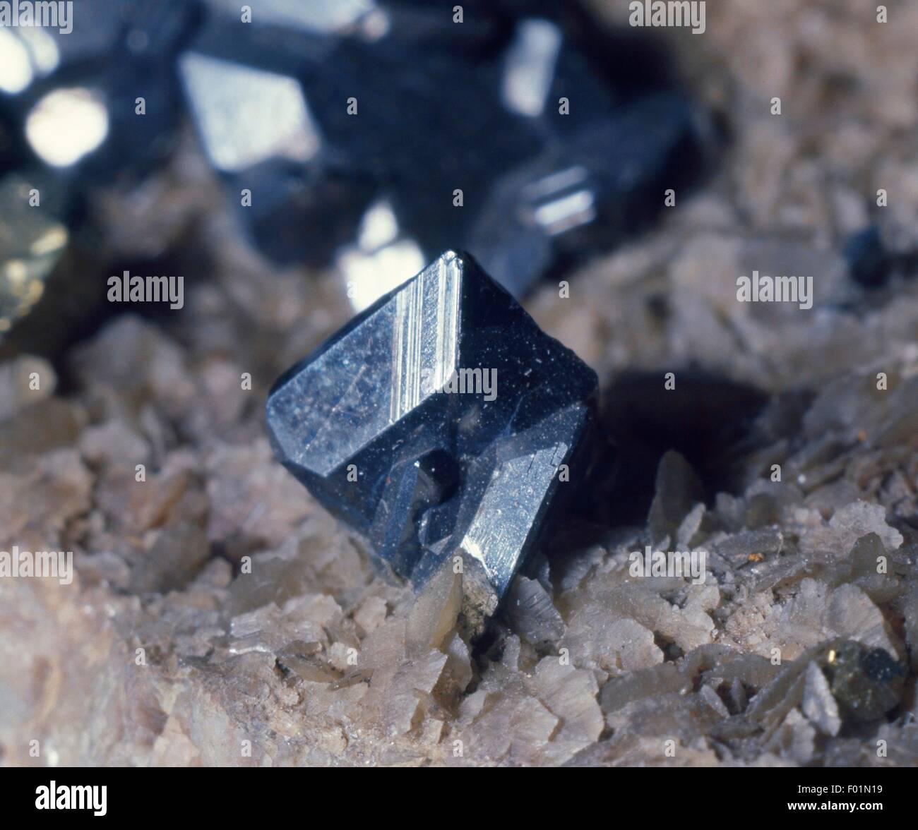 Bournonite, sulphide. Stock Photo