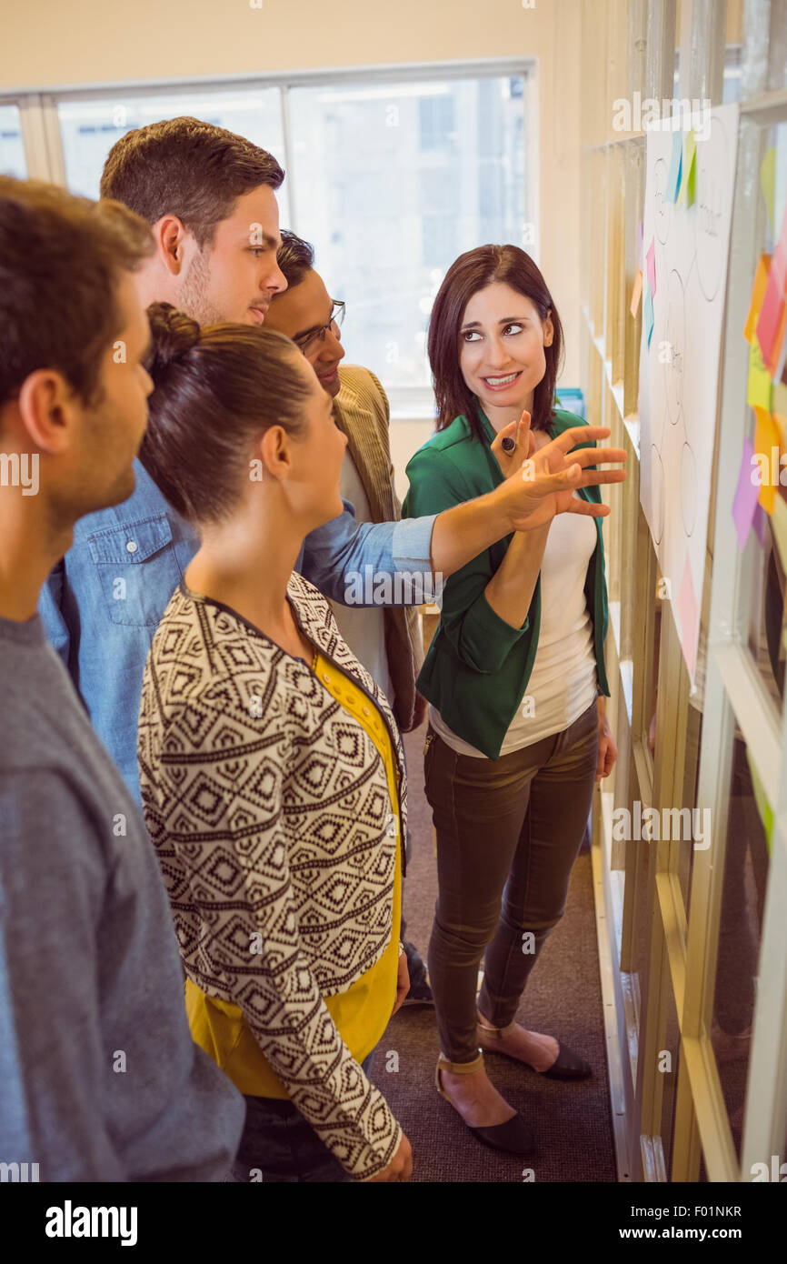 Happy woman meeting team hi-res stock photography and images - Alamy