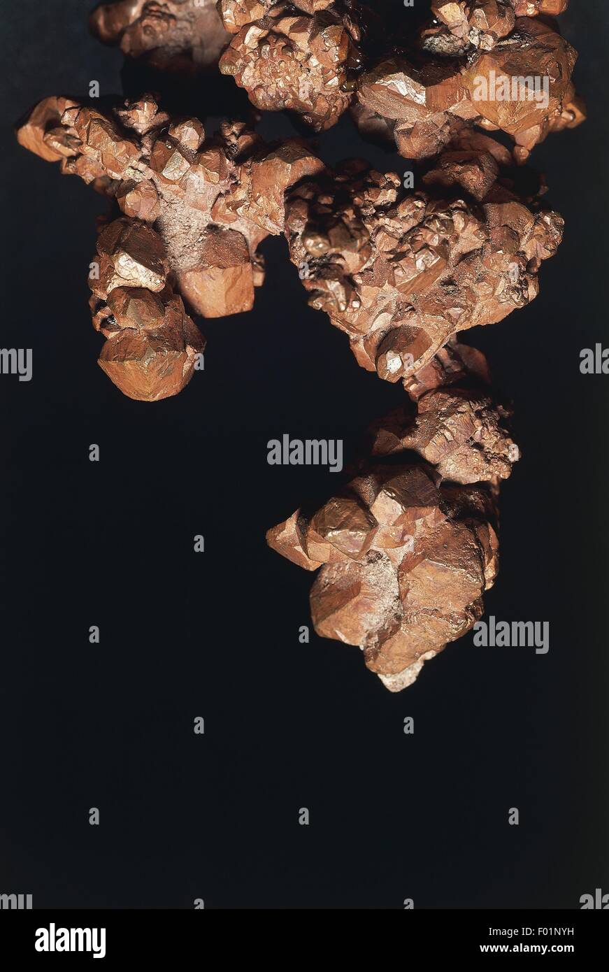Minerals: Native copper. Mufulira, Zambia Stock Photo