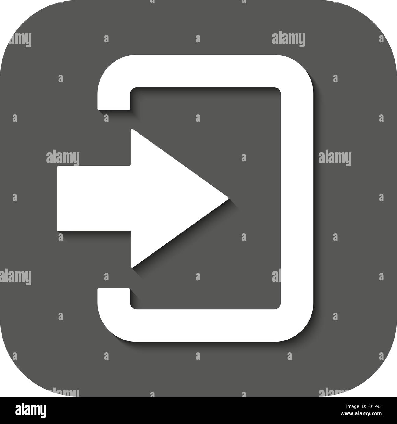 The login icon. Entry and input, authorization symbol. Flat Stock ...