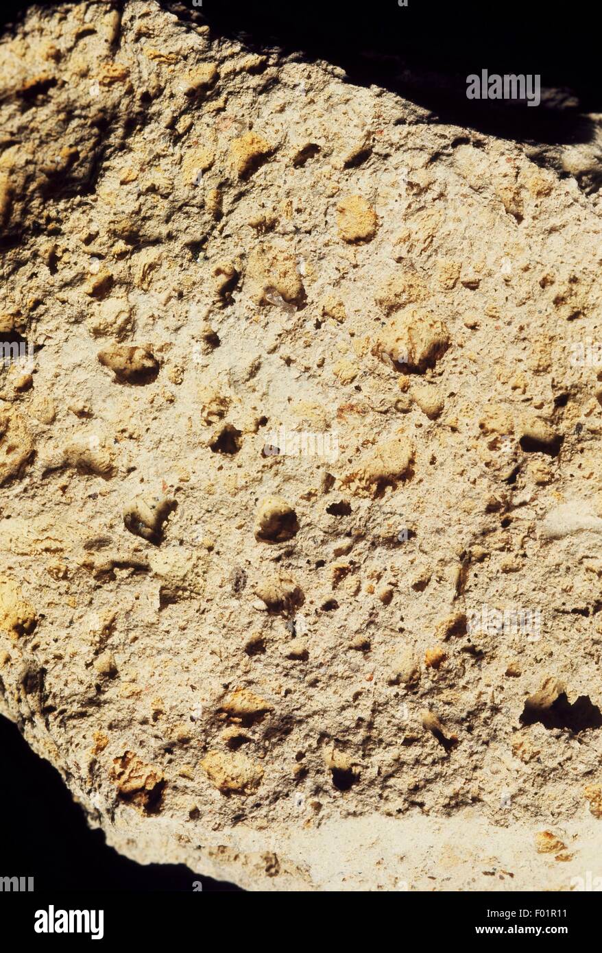 Phonolitic Tuff, pyroclastic sedimentary rock Stock Photo - Alamy