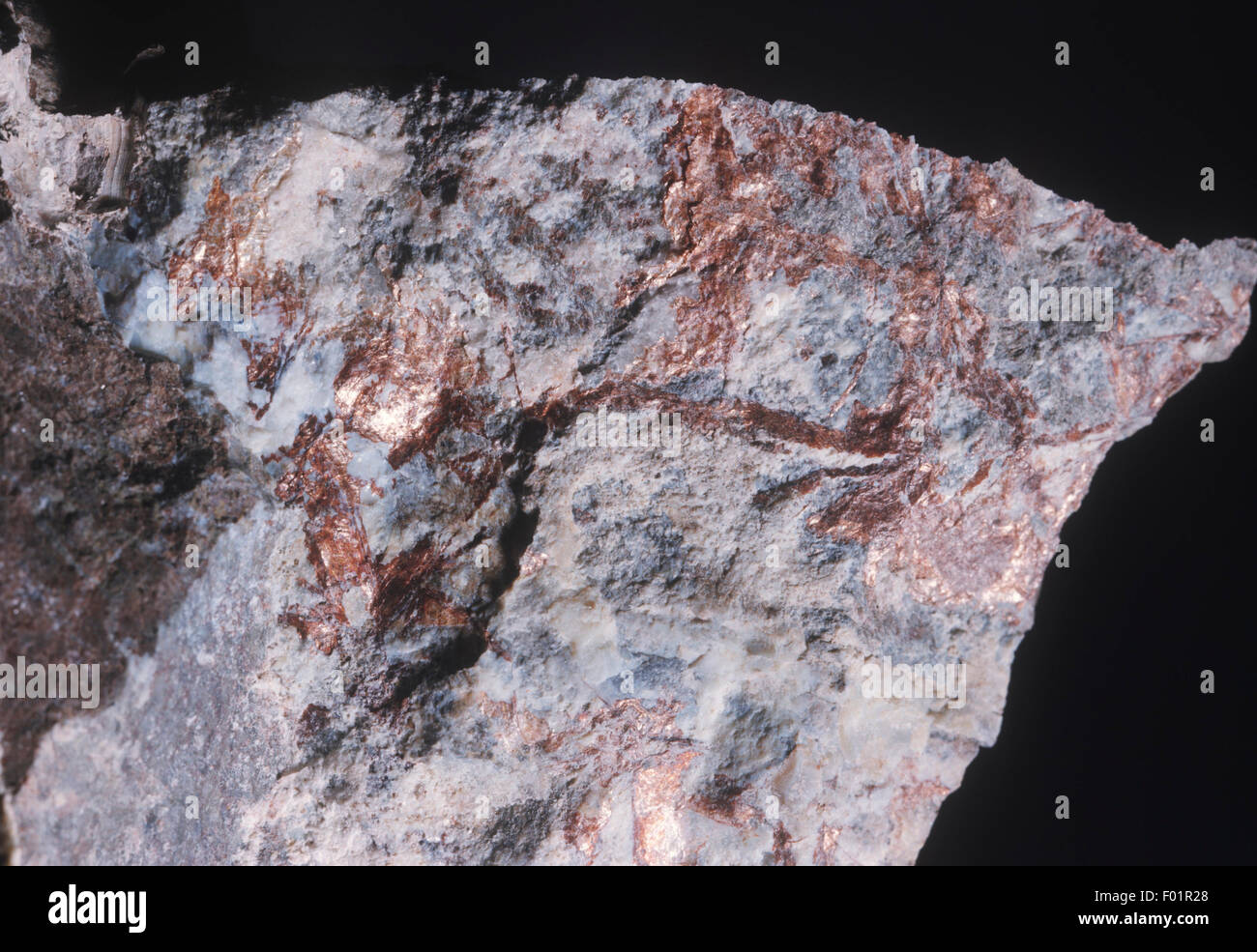 Pyroaurite Minerals - Pyroaurite on marble Stock Photo - Alamy