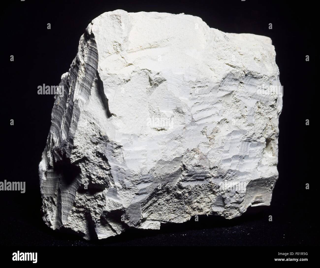 Bentonite, phyllosilicate from Ponza, Lazio, Italy. Stock Photo