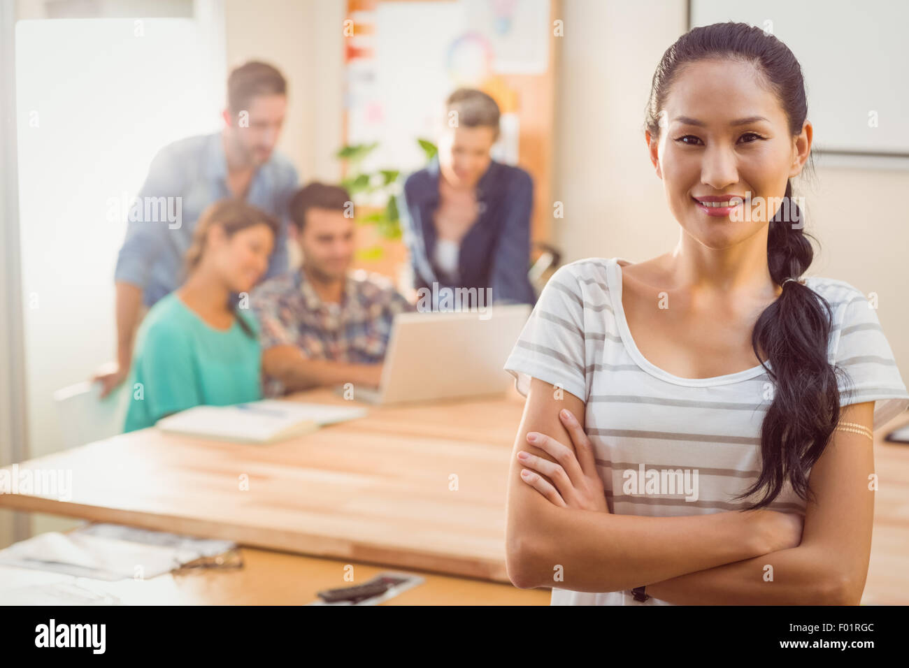 Young beautiful asian businesswoman arms hi-res stock photography and ...