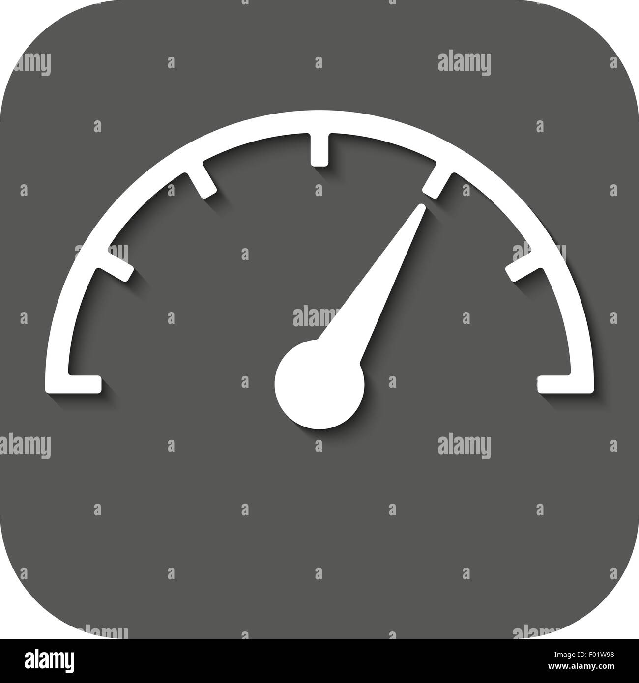 The tachometer, speedometer and indicator icon. Performance measurement