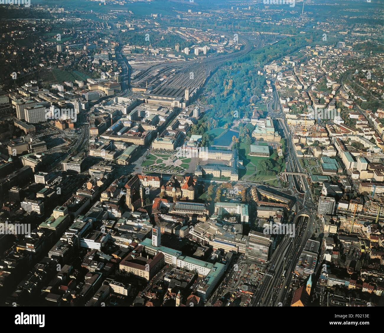 Aerial view of Stuttgart - Baden-Wurttemberg, Germany Stock Photo - Alamy