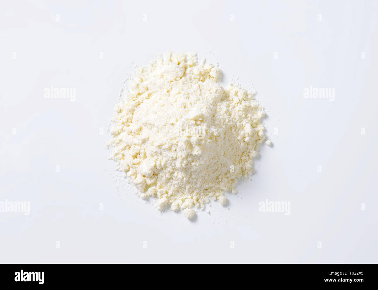 Pile of finely ground flour suitable for cake recipes Stock Photo