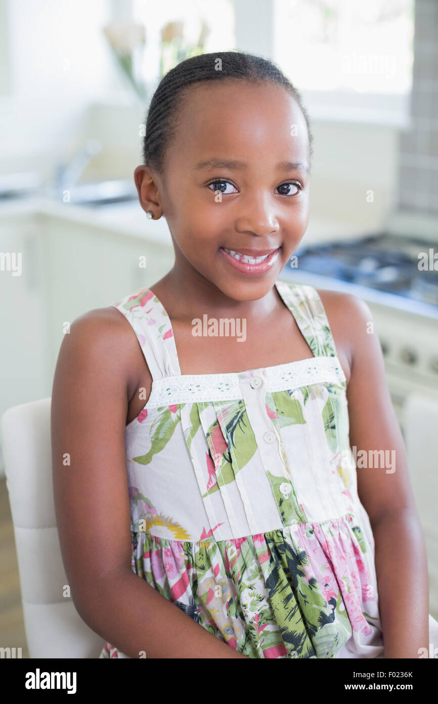 Happy girl smiling hi-res stock photography and images - Alamy