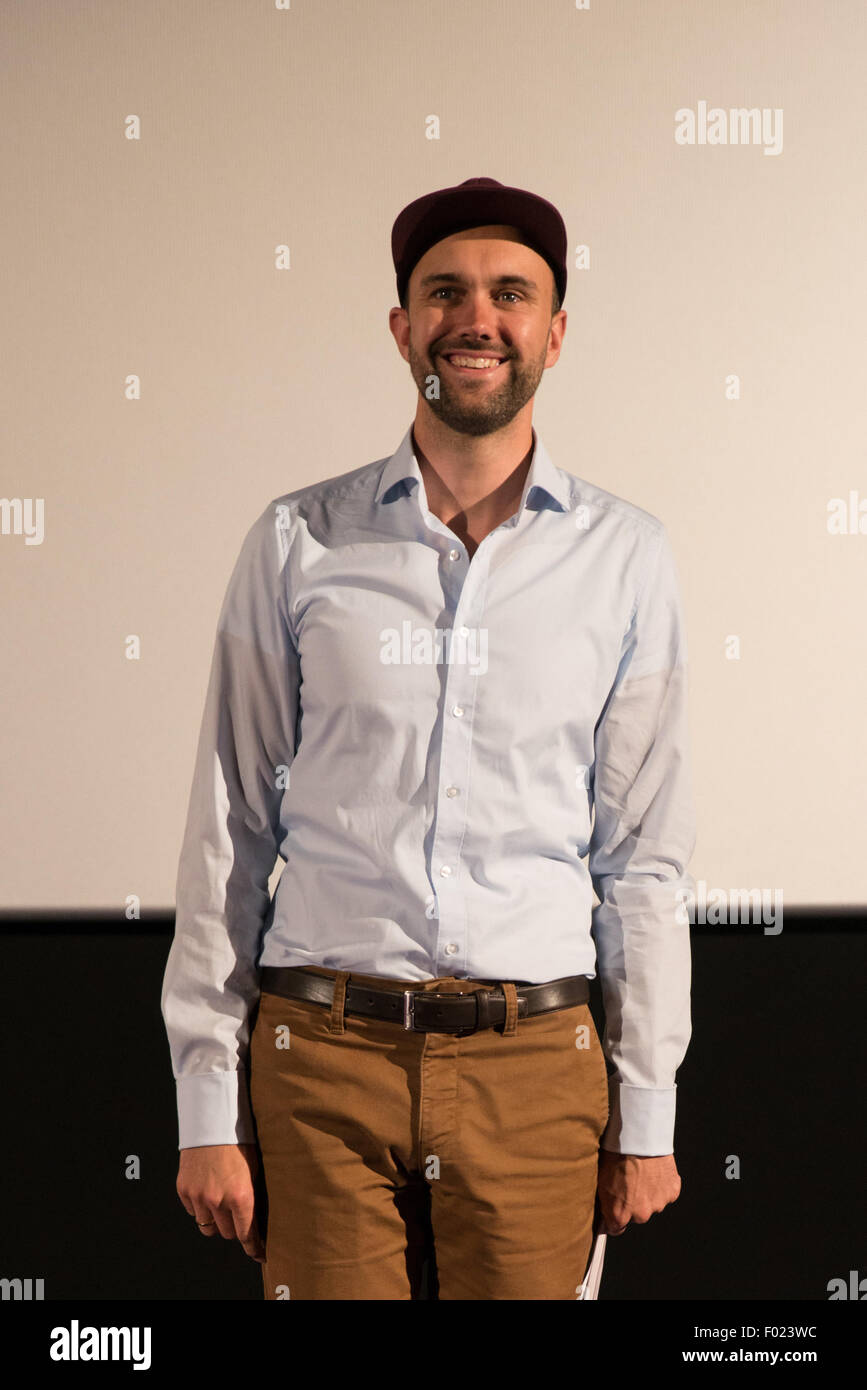 Talk with cast and crew after premiere of Florian Gottschicks independent film 'Nachthelle'  Featuring: Florian Gottschick Where: Berlin, Germany When: 04 Jun 2015 Stock Photo
