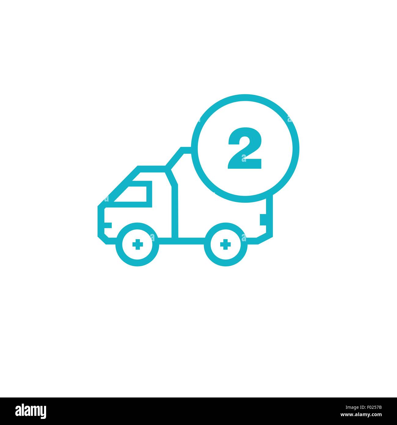 Icon for vehicle delivery services and goods Stock Vector Image & Art