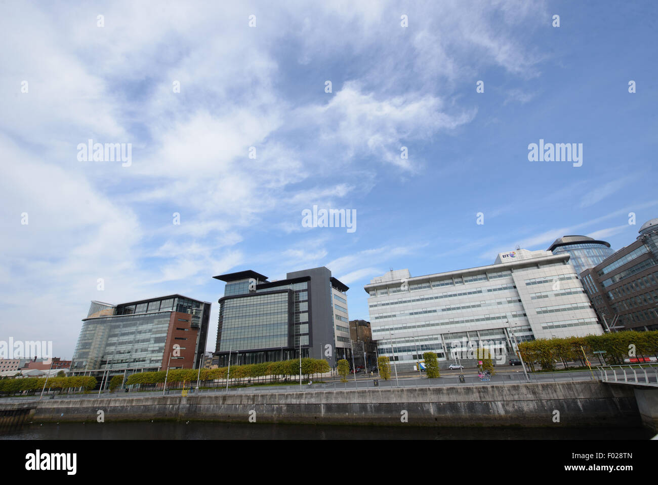 Modern office buildings in Glasgow Stock Photo Alamy