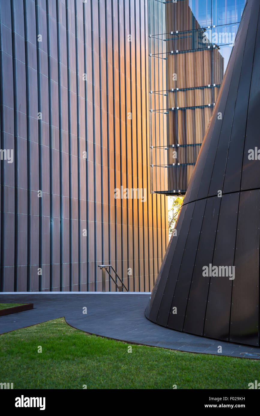 Contemporary steel sleek architecture, Sydney, Australia Stock Photo