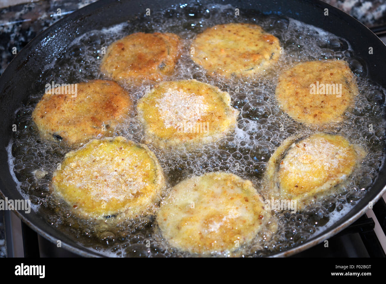 Breaded fried eggplant slices hires stock photography and images Alamy