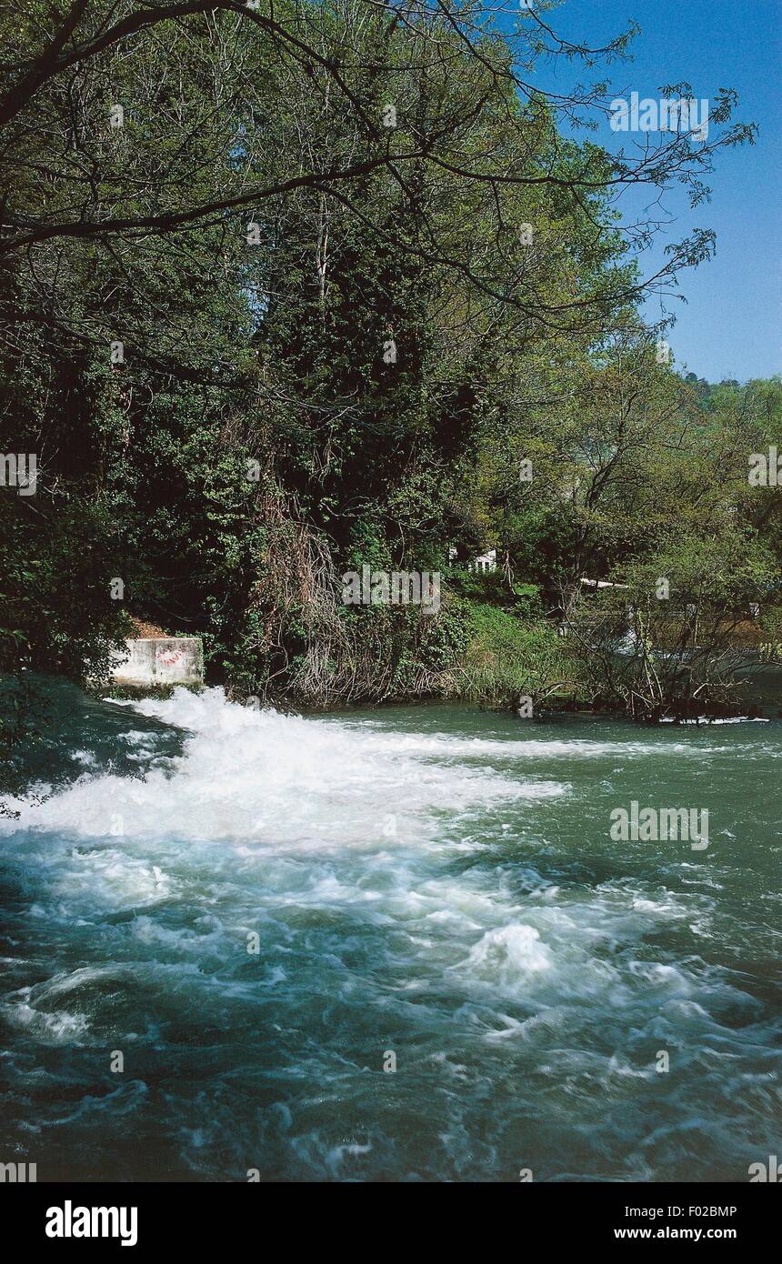 The mouths of the Timavo river, near Duino Aurisina, Friuli-Venezia Giulia, Italy. Stock Photo