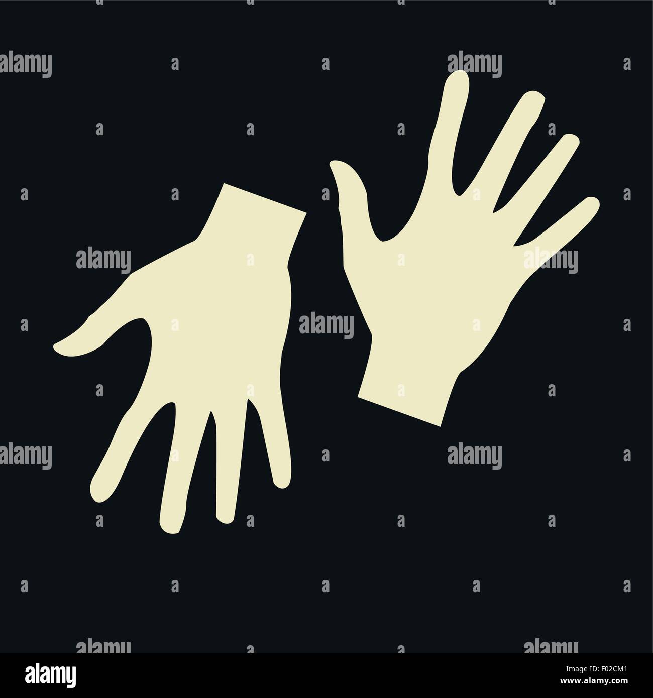 Vector flat icon hands. color abstraction eps Stock Vector Image & Art ...
