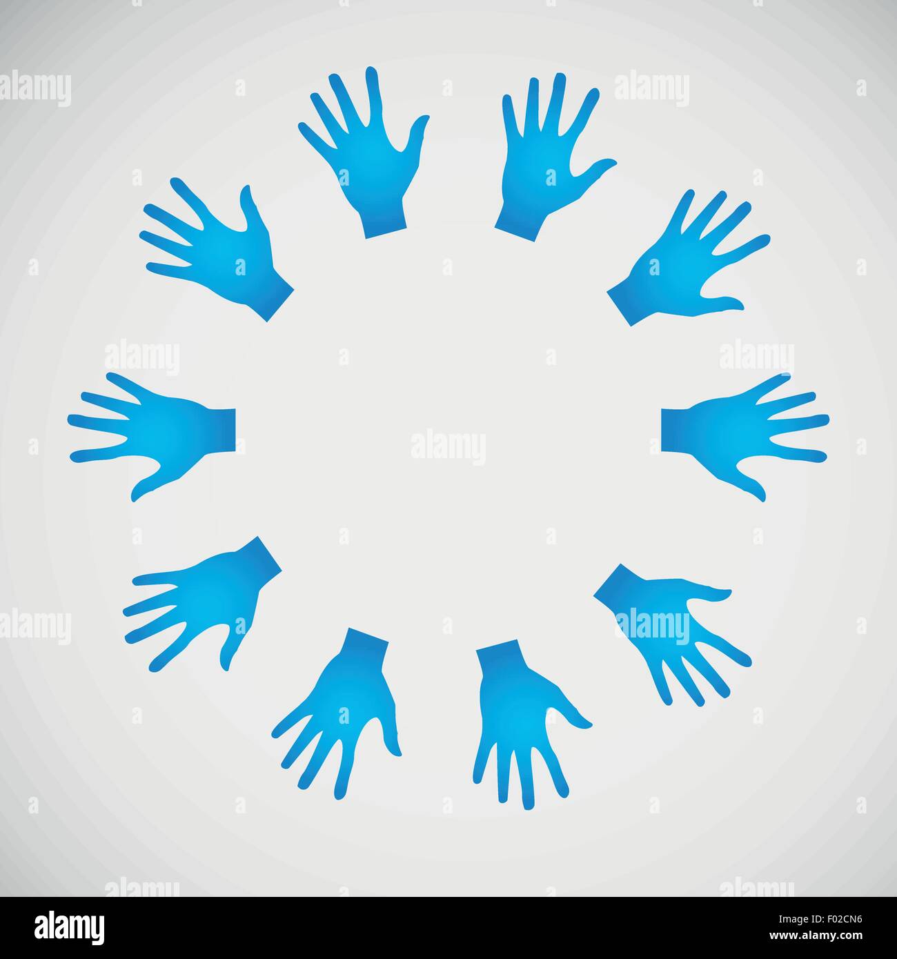 Vector flat icon hands. color abstraction eps Stock Vector Image & Art ...