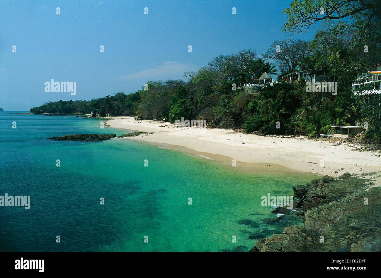 Beach, Contadora Island, Pearl Islands (Archipelago de las Perlas), Panama. Stock Photo