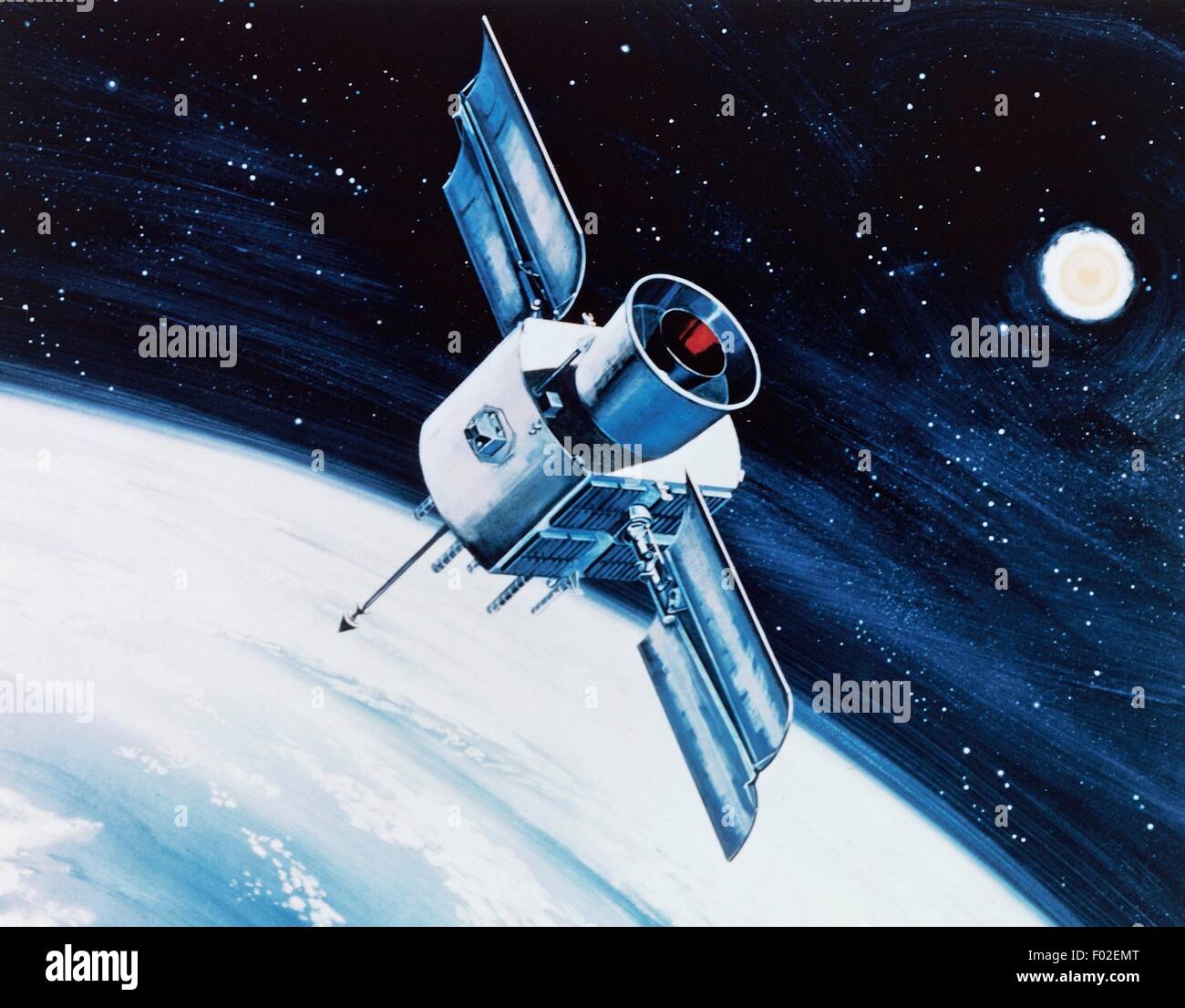 The GPS space satellite, Global Positioning System, satellitebased