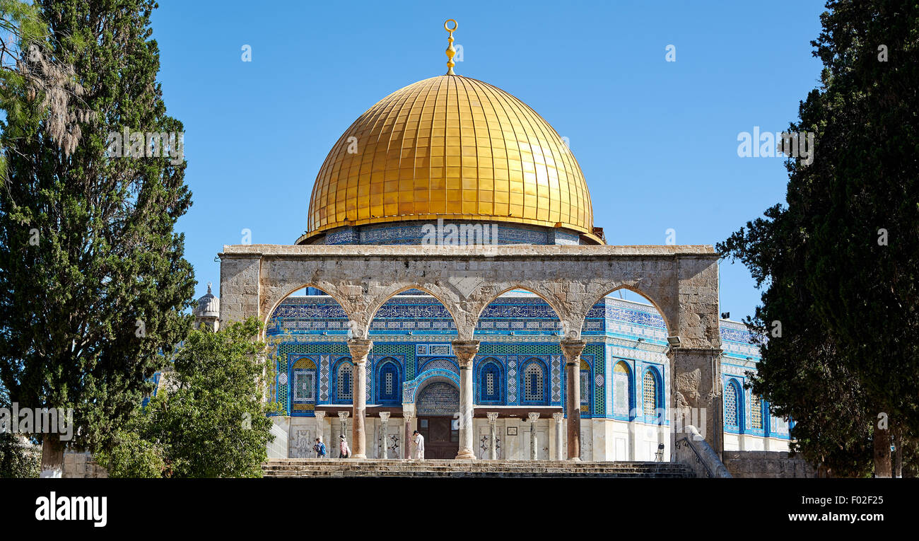 Dome of the Rock. The most known mosque in Jerusalem. Stock Photo
