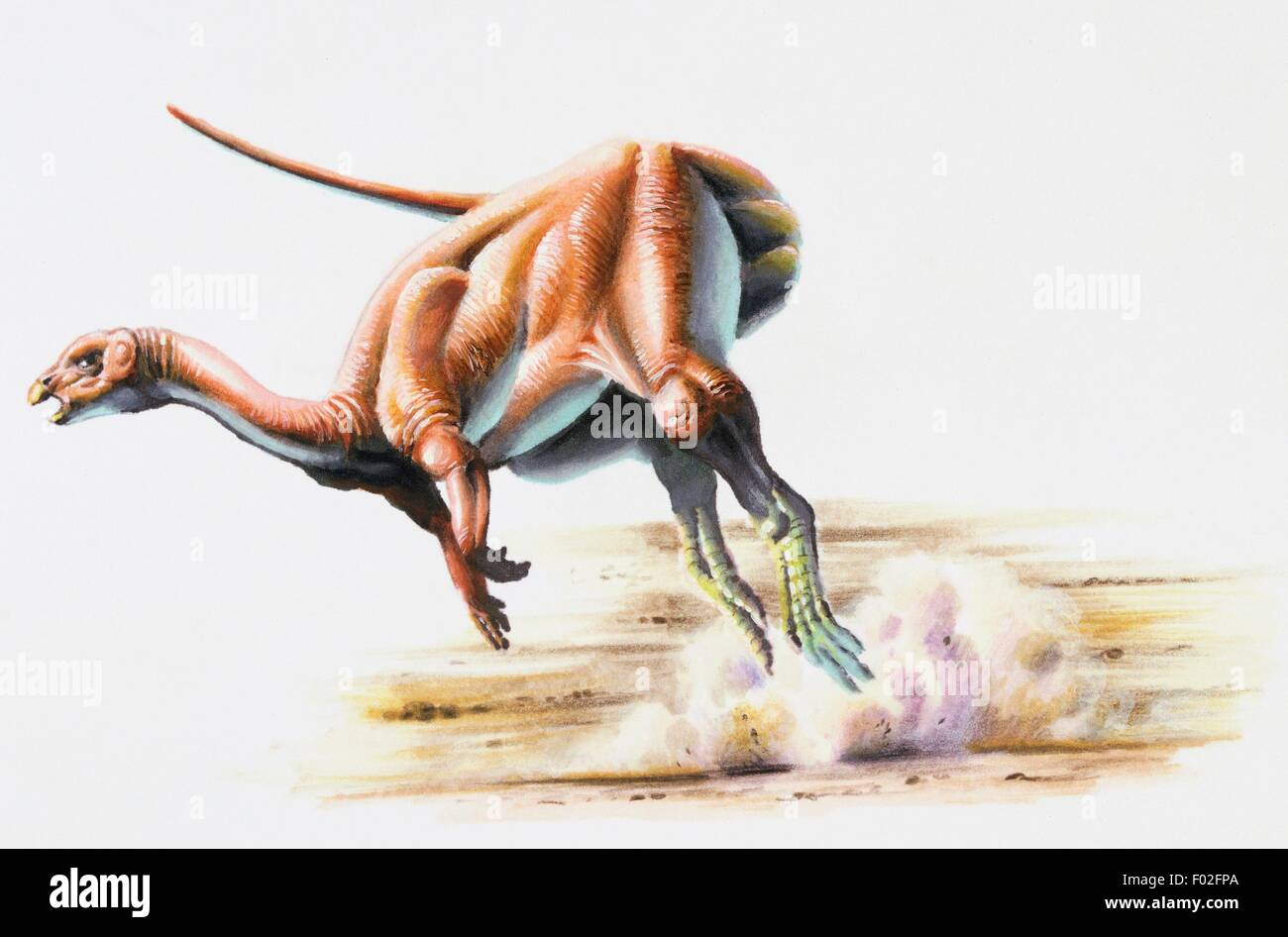 Yandusaurus hongheensis, Medium Jurassic. Artwork by Steve White. Stock Photo