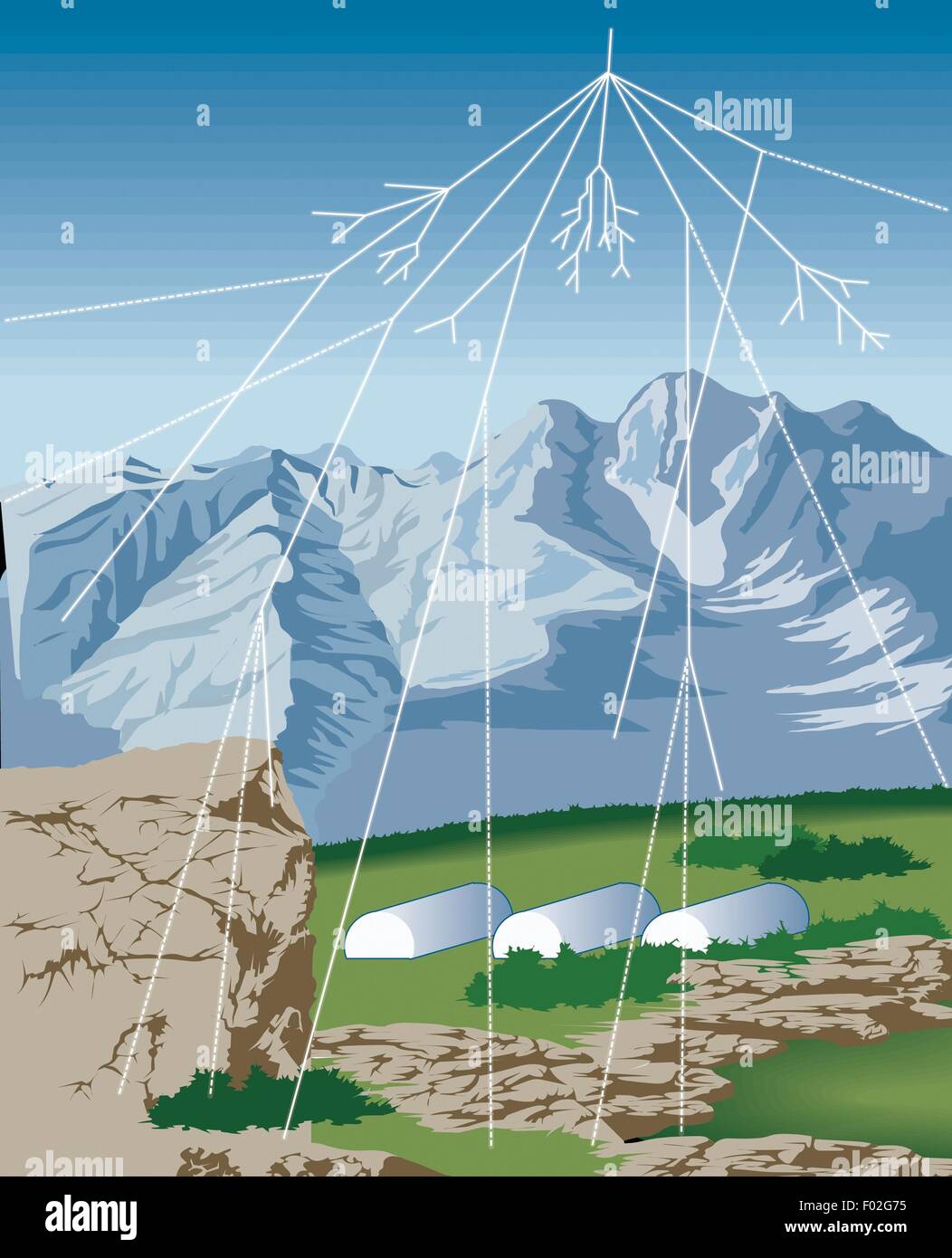 Astronomy - Cosmic ray particles form 'cosmic rain' from collision with ...