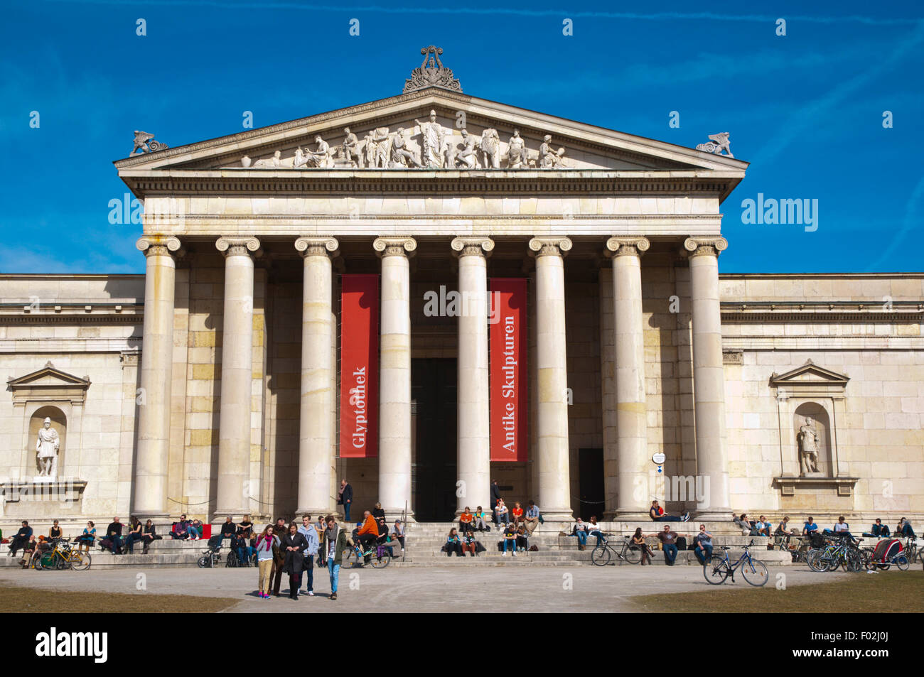 Glyptothek, museum of ancient sculptures, Königsplatz, Maxvorstadt ...