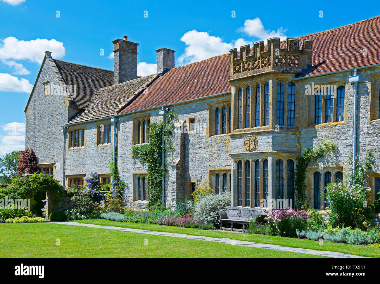 Lytes Carey Manor, a National Trust property in Somerset, England UK Stock Photo