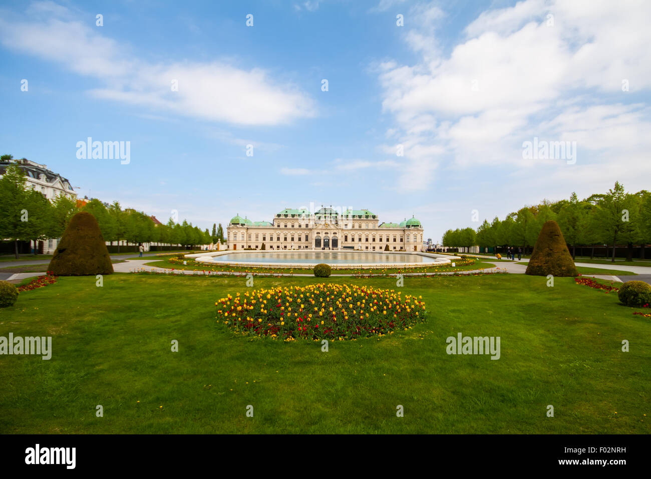 Belvedere palace Vienna Austria Stock Photo