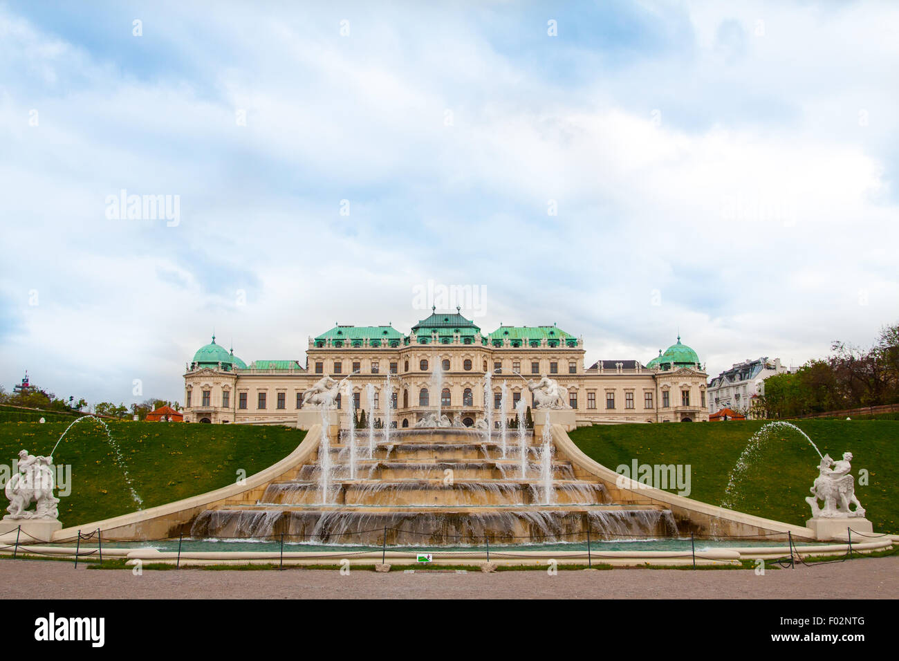 Belvedere palace Vienna Austria Stock Photo