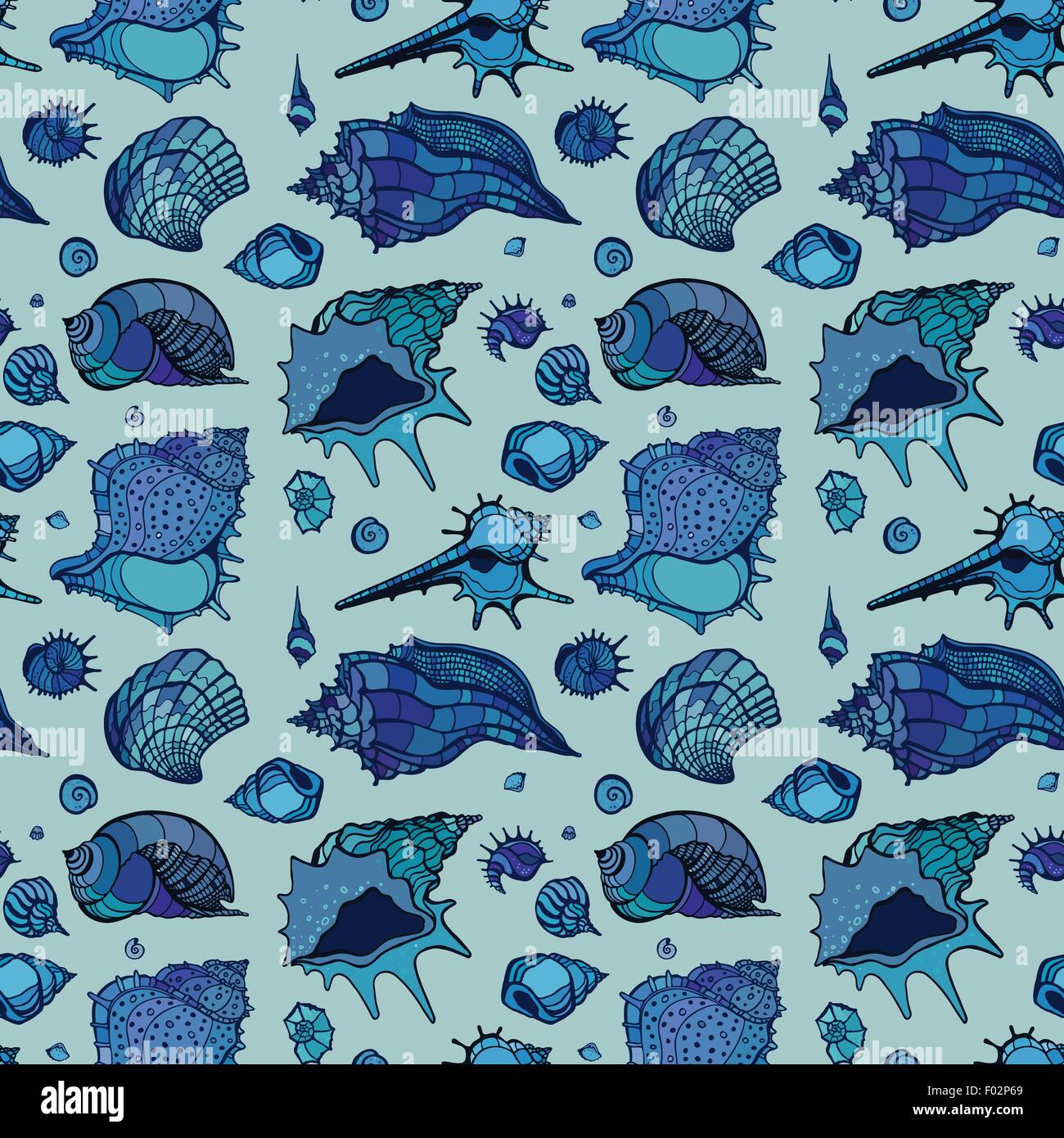 Abstract Shell Patterns Seamless Seamless pattern of Sea shells Stock Vector Image & Art - Alamy