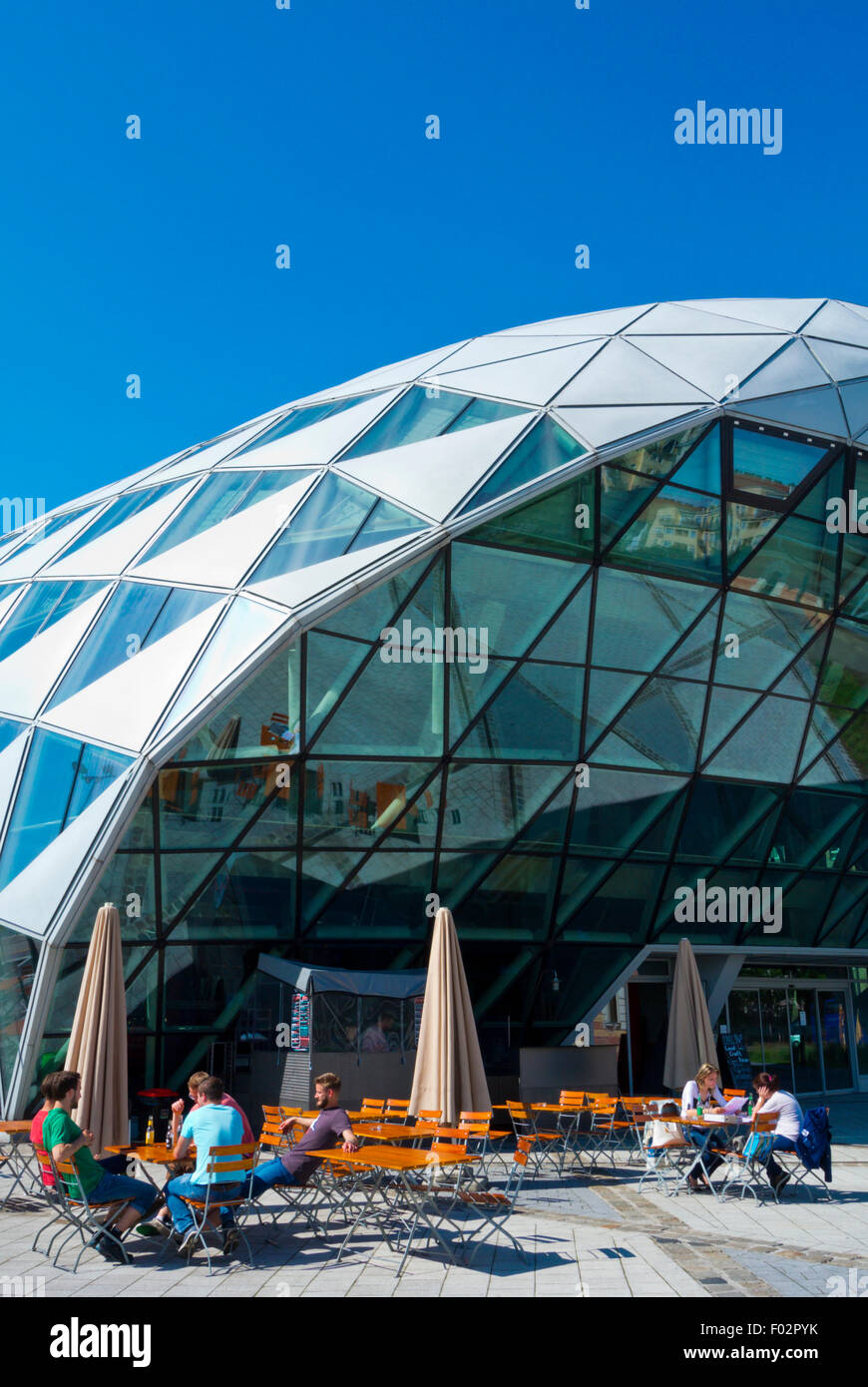 Cafe terraces, Balna, The Whale (2013), multipurpose building, housing