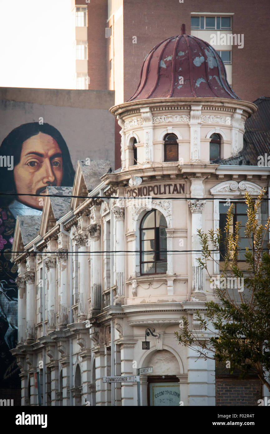 Historic cosmopolitan building in Maboneng, Johannesburg Stock Photo ...