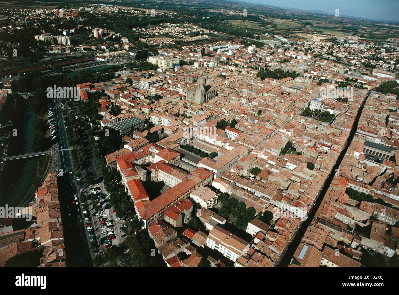 Carcassonne aerial view hi-res stock photography and images - Alamy
