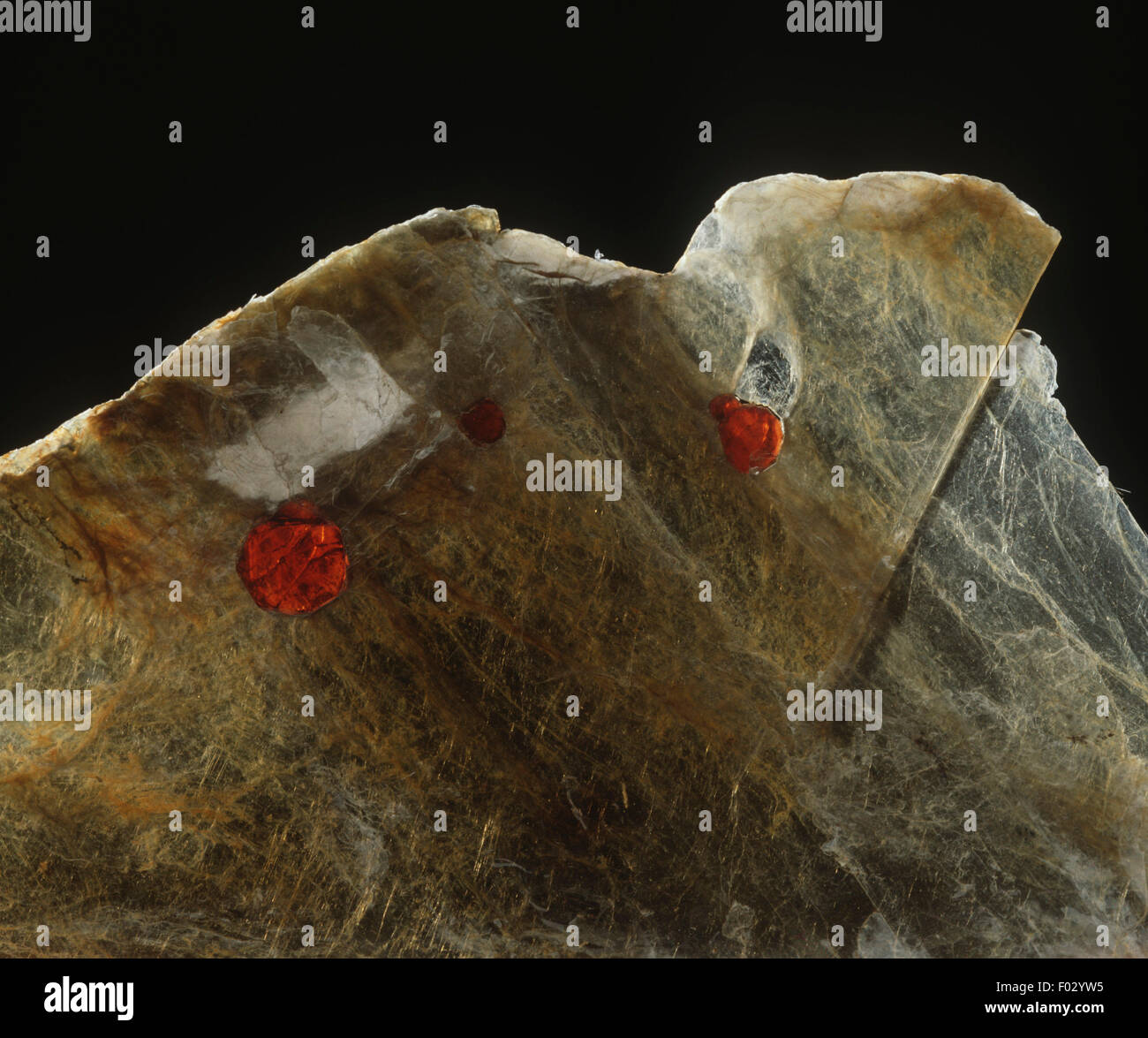 Pyrope and Mica Stock Photo - Alamy