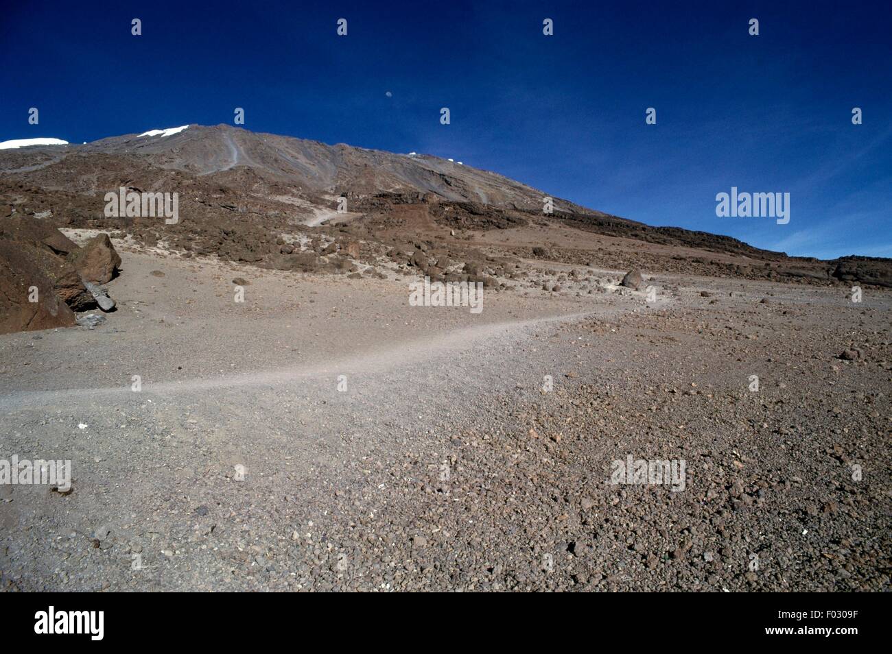 Panorama of Kilimanjaro between Horombo Hut and Kibo Hut, Kilimanjaro